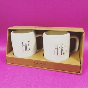 Rae Dunn His & Hers Mug Set